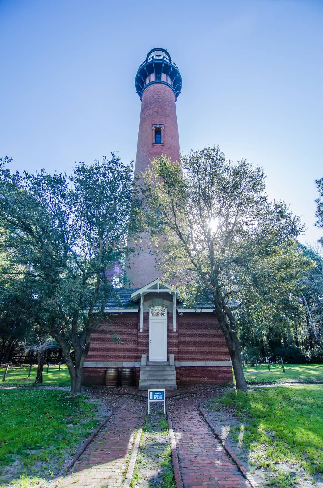 Currituck Beach Lighthouse on the Outer Banks of North Carolina by digidreamgrafix