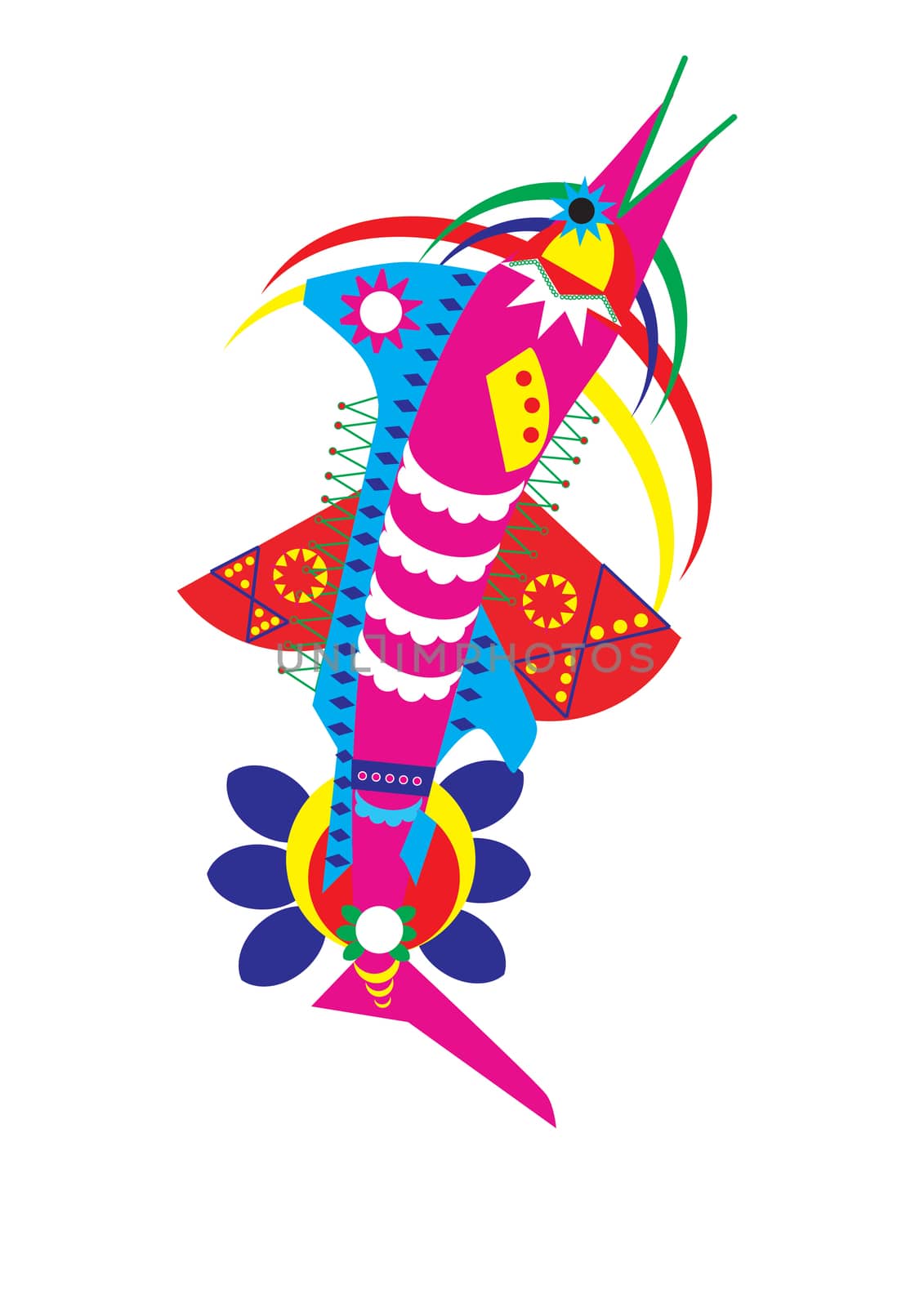 Decorated fish