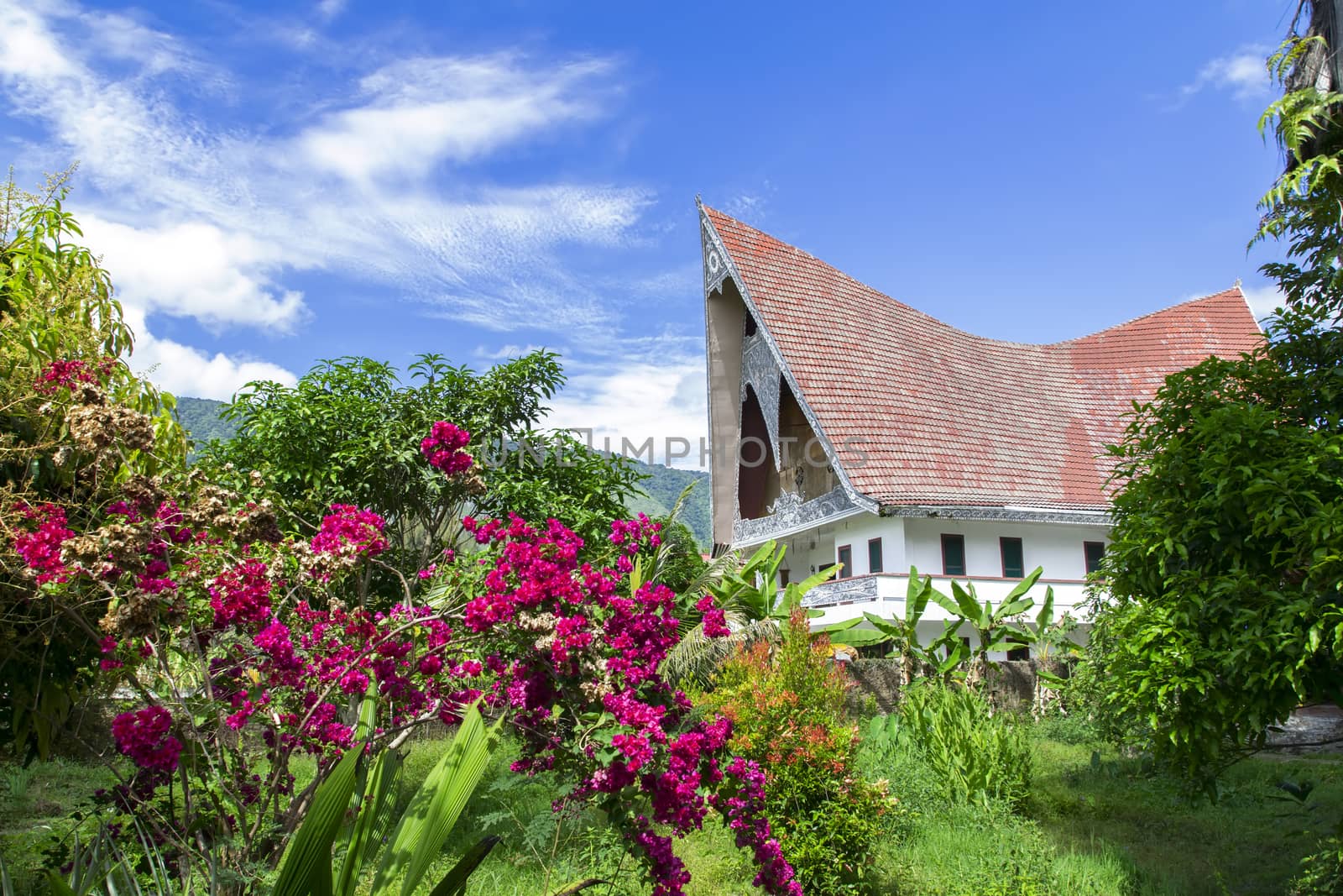 Batak Style House. Samosir Island North Sumatra, Indonesia.