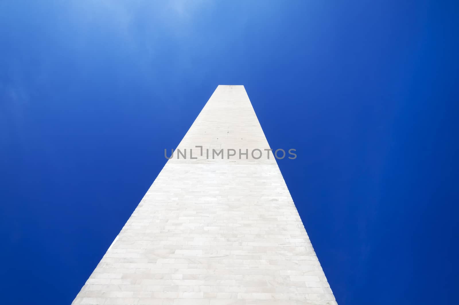 The Washington Monument in Washington D.C with a clear blue sky