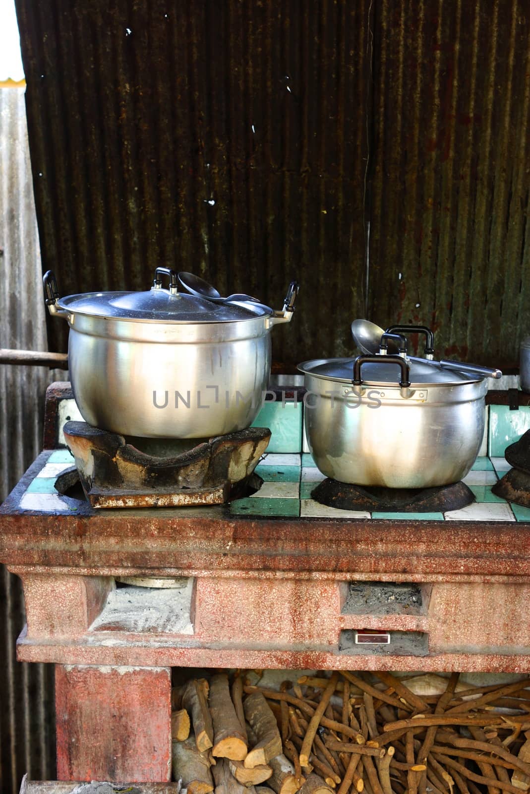 traditional thai style kitchen,Thailand