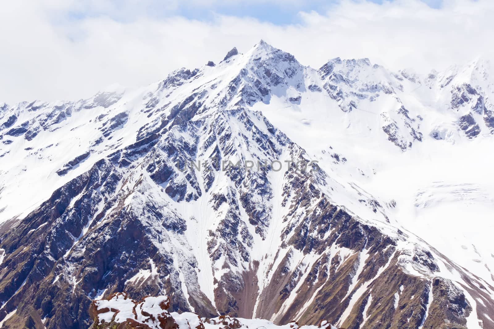 Landscape of mountains Caucasus region in Russia