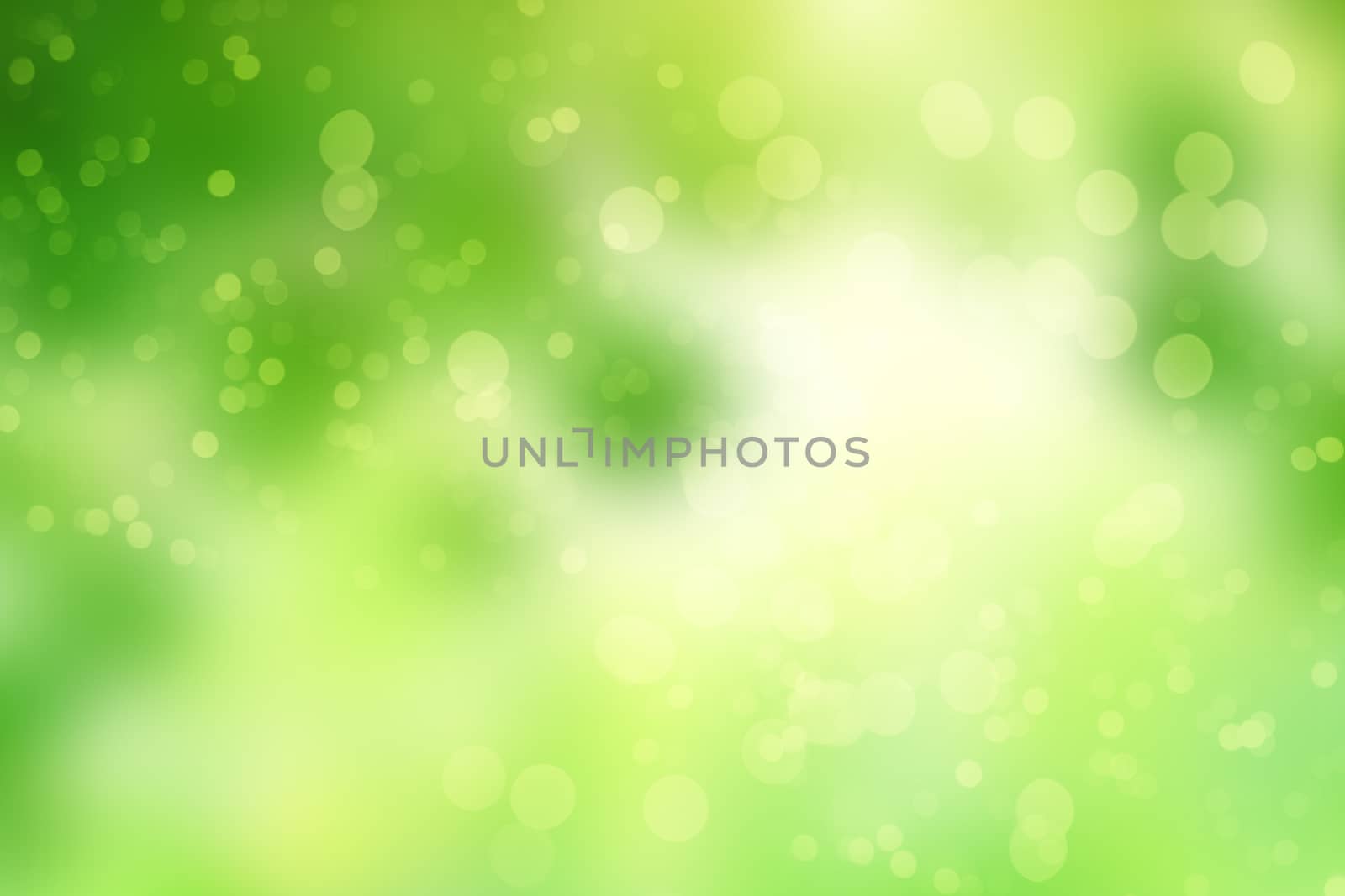 Green abstract background picture with bokeh lights by Sportactive