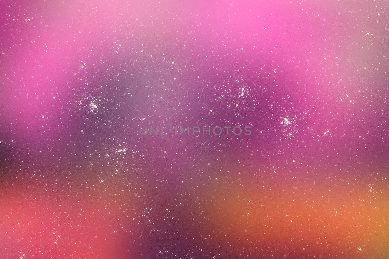 Starry pink universe background with bright stars by Sportactive