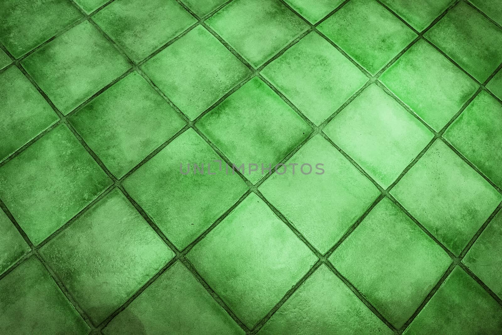 Background surface of green tiles by Sportactive
