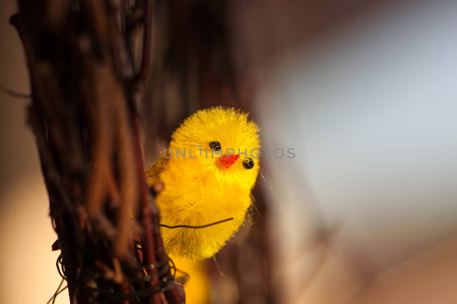 Handmade yellow easter chicken ornament by Sportactive