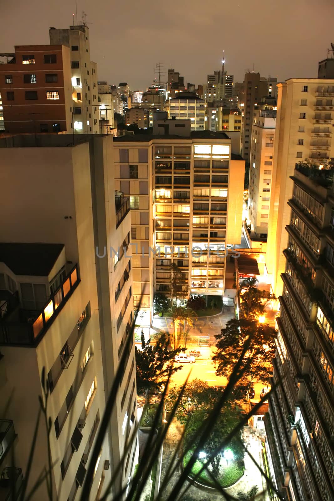 Skyline of Higienopolis, Sao Paulo, Brazil.