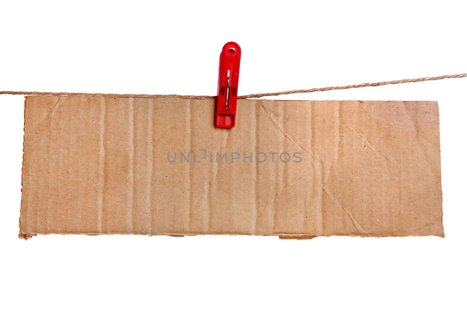 Guide Sign on the String Isolated on the White Background