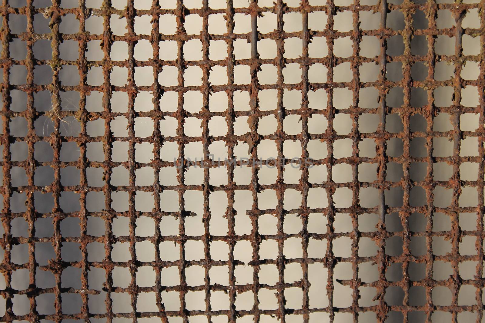 square lattice background rusty metal dark cell