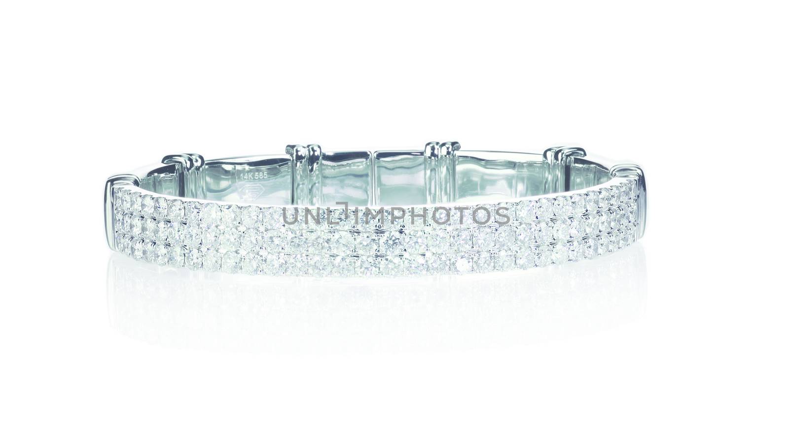 Three Row Diamond Bracelet by fruitcocktail