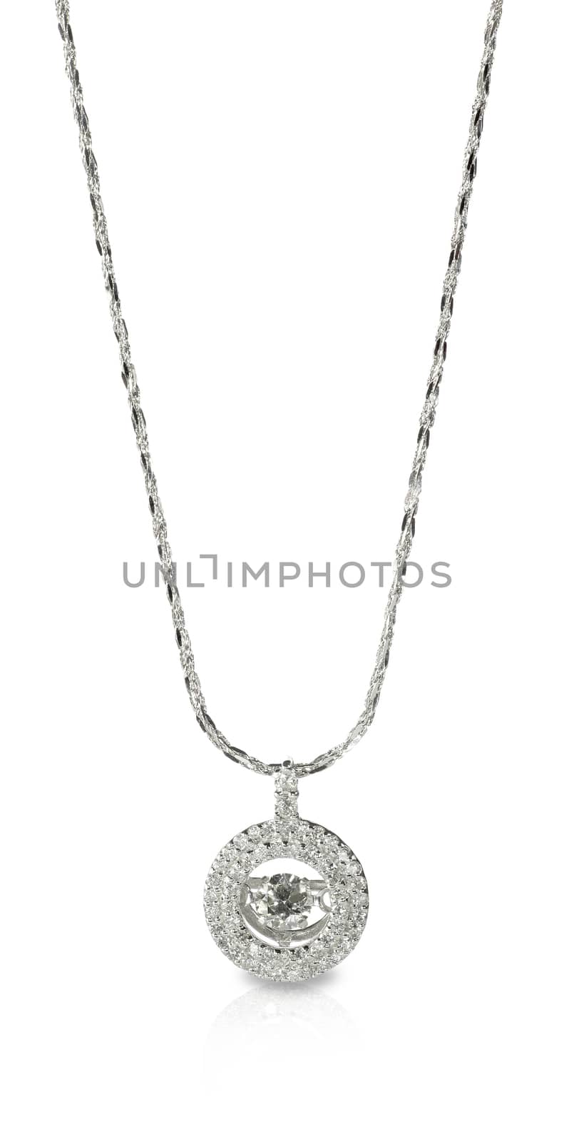 Diamond Pendant Necklace on a chain by fruitcocktail