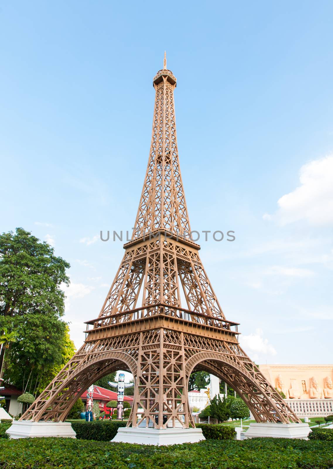 eiffel tower replica in mini siam by Sorapop