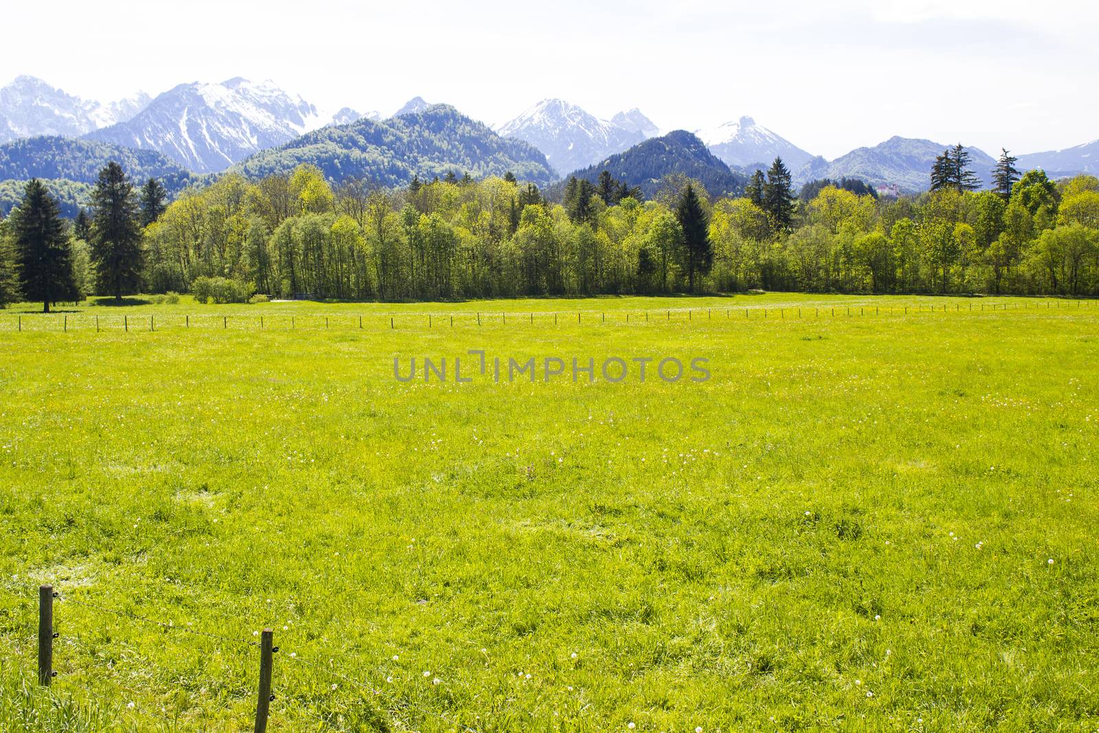 lovely panorama in the alps in Germany