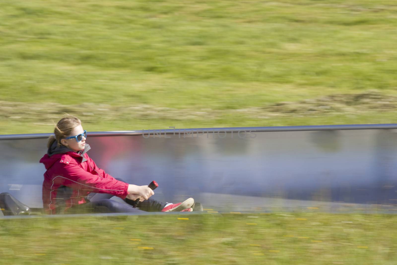 summer toboggan run by miradrozdowski