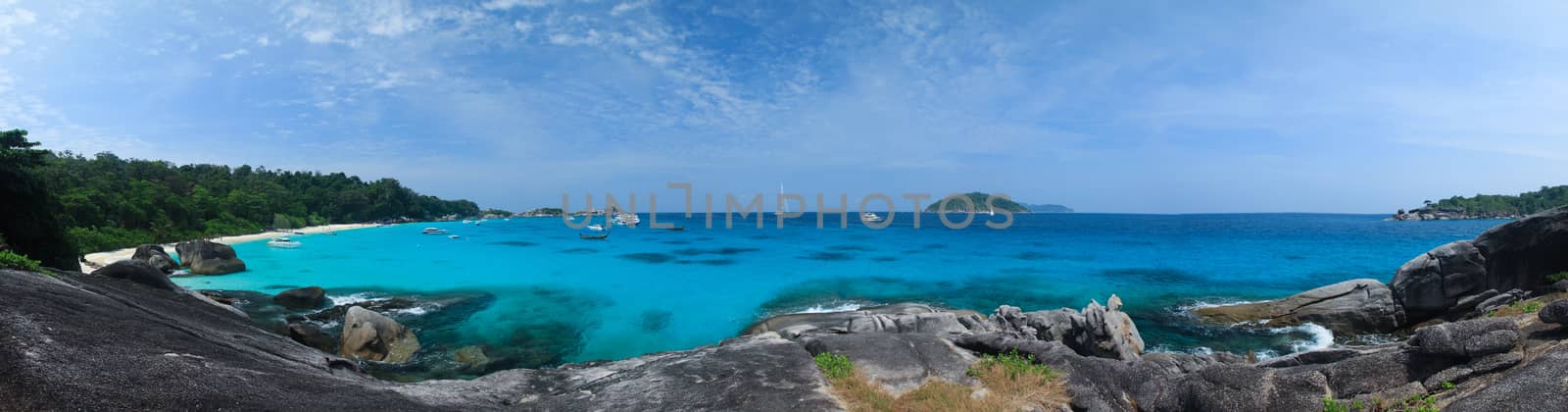  Panorama Beach at Similan island by sorayuth26