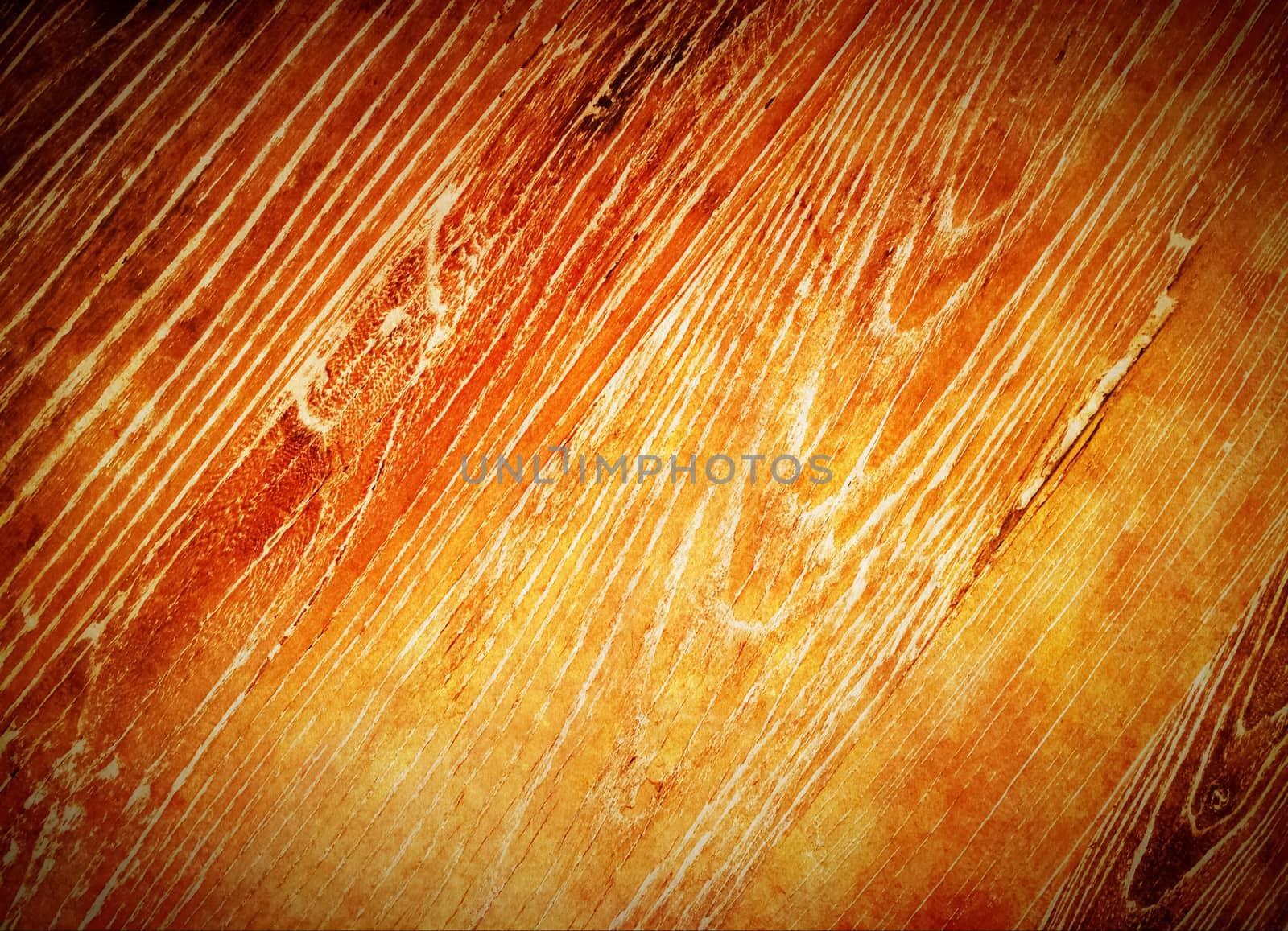 Warm orange wood background. Old wooden texture.