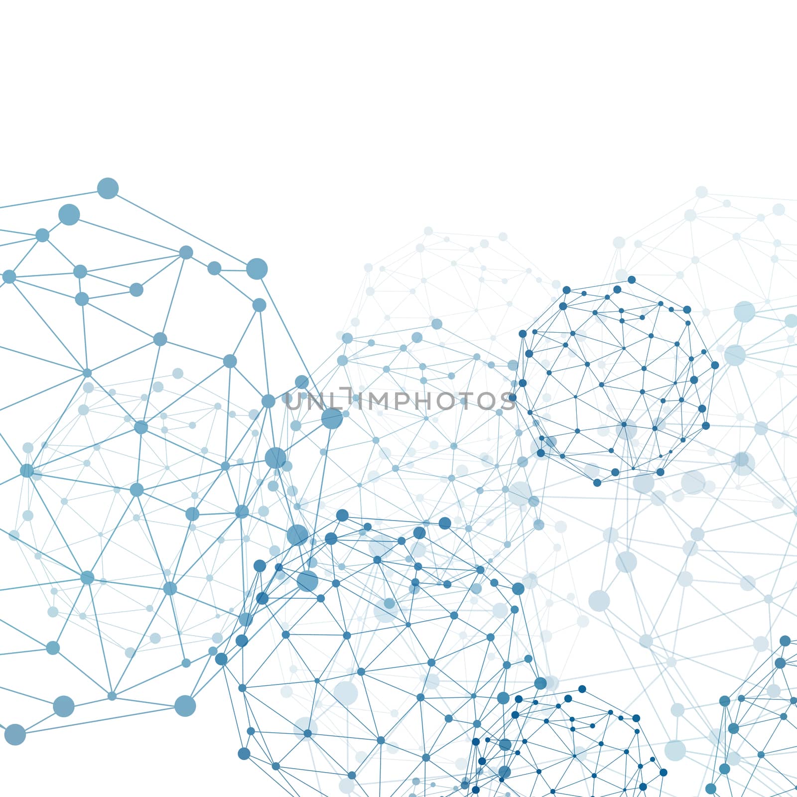 Wire frame sphere. Network concept by cherezoff