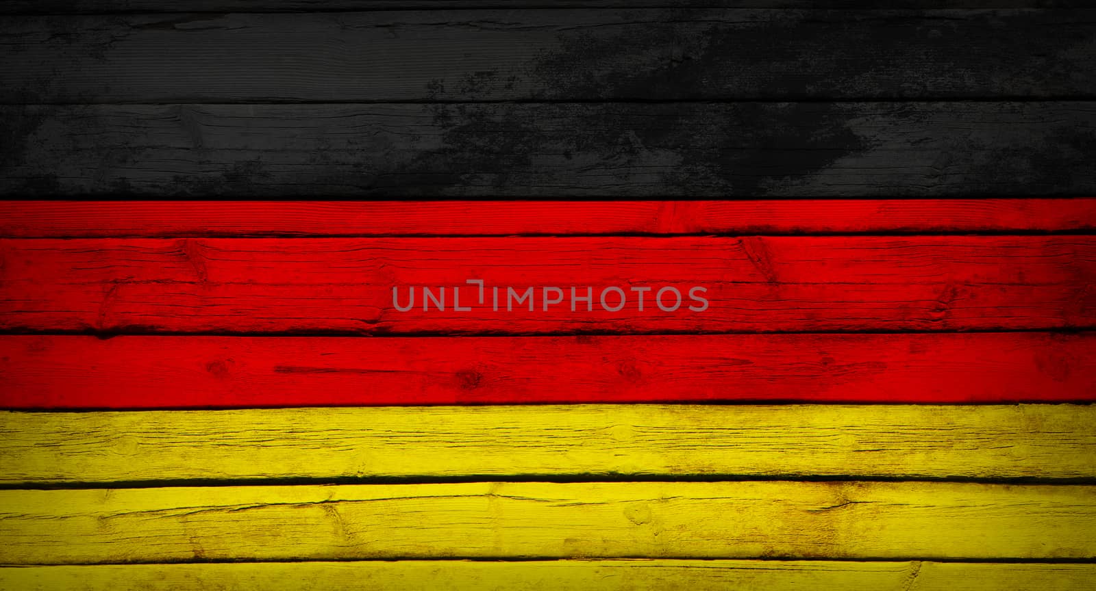 Germany flag painted on wooden boards. Grunge style
