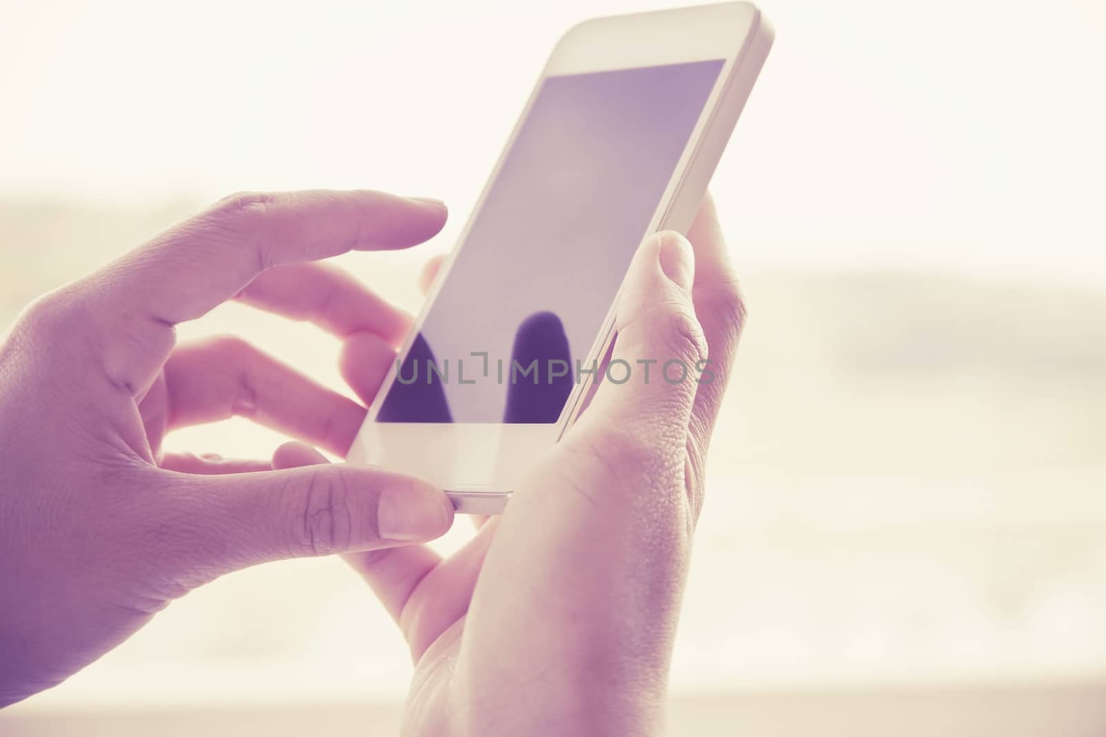 Woman Using a Smart Phone