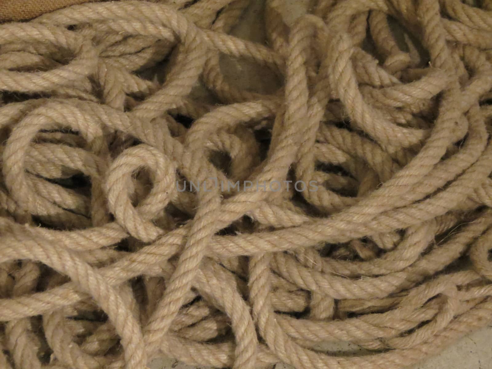 seaman's rope cast on the ground