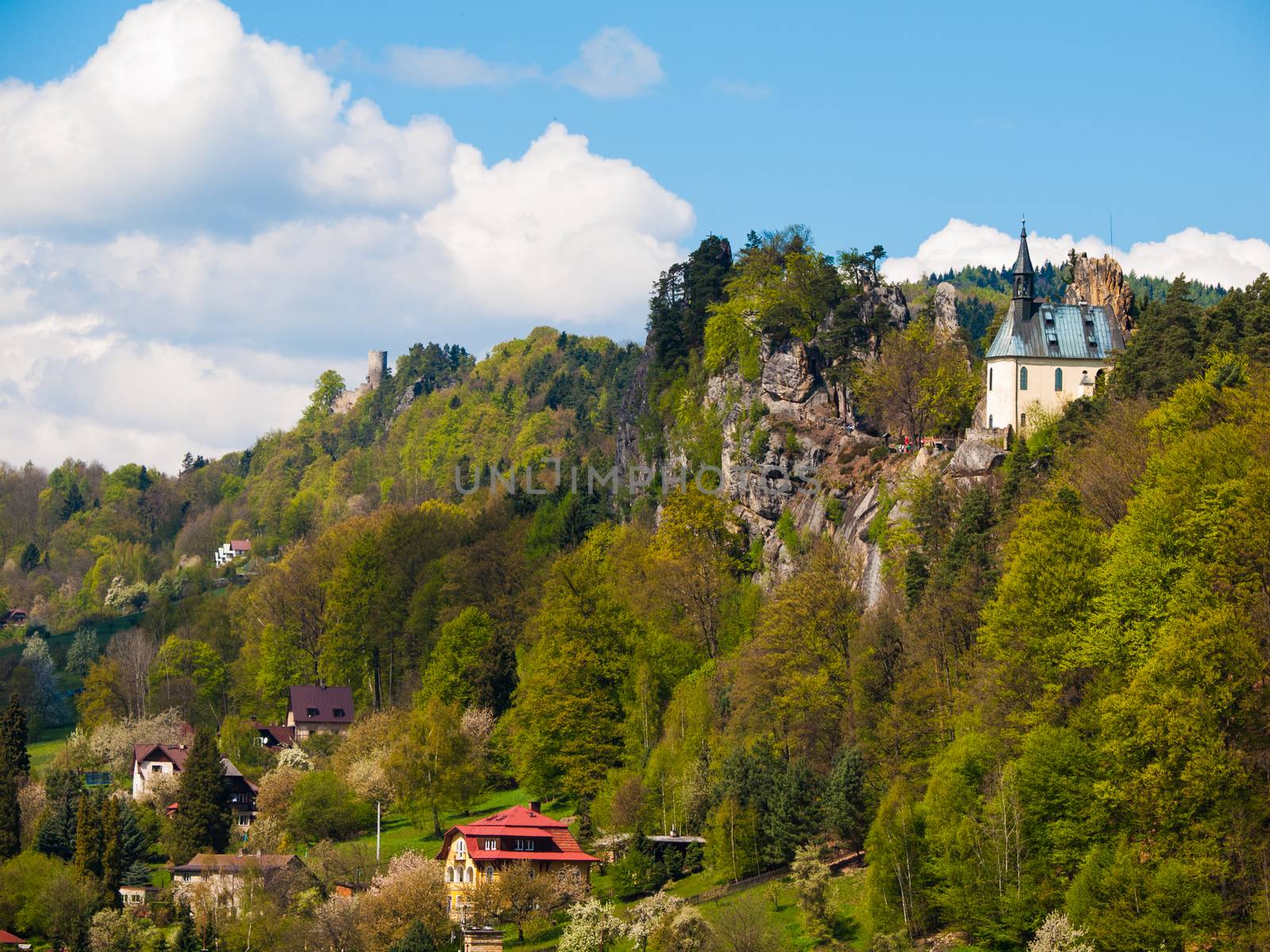 Pantheon chapel on thje rock above Mala Skala village