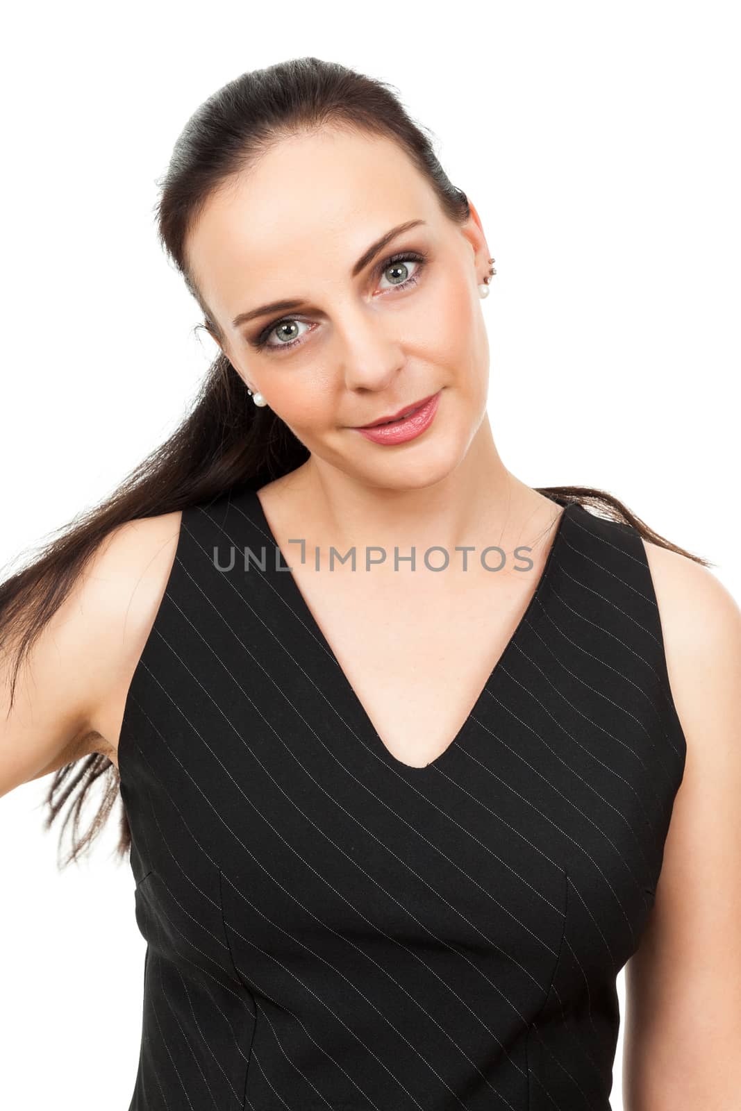 An image of a beautiful business woman