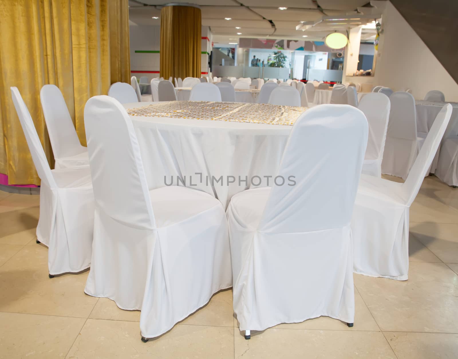 wedding chair and table setting for fine dining 