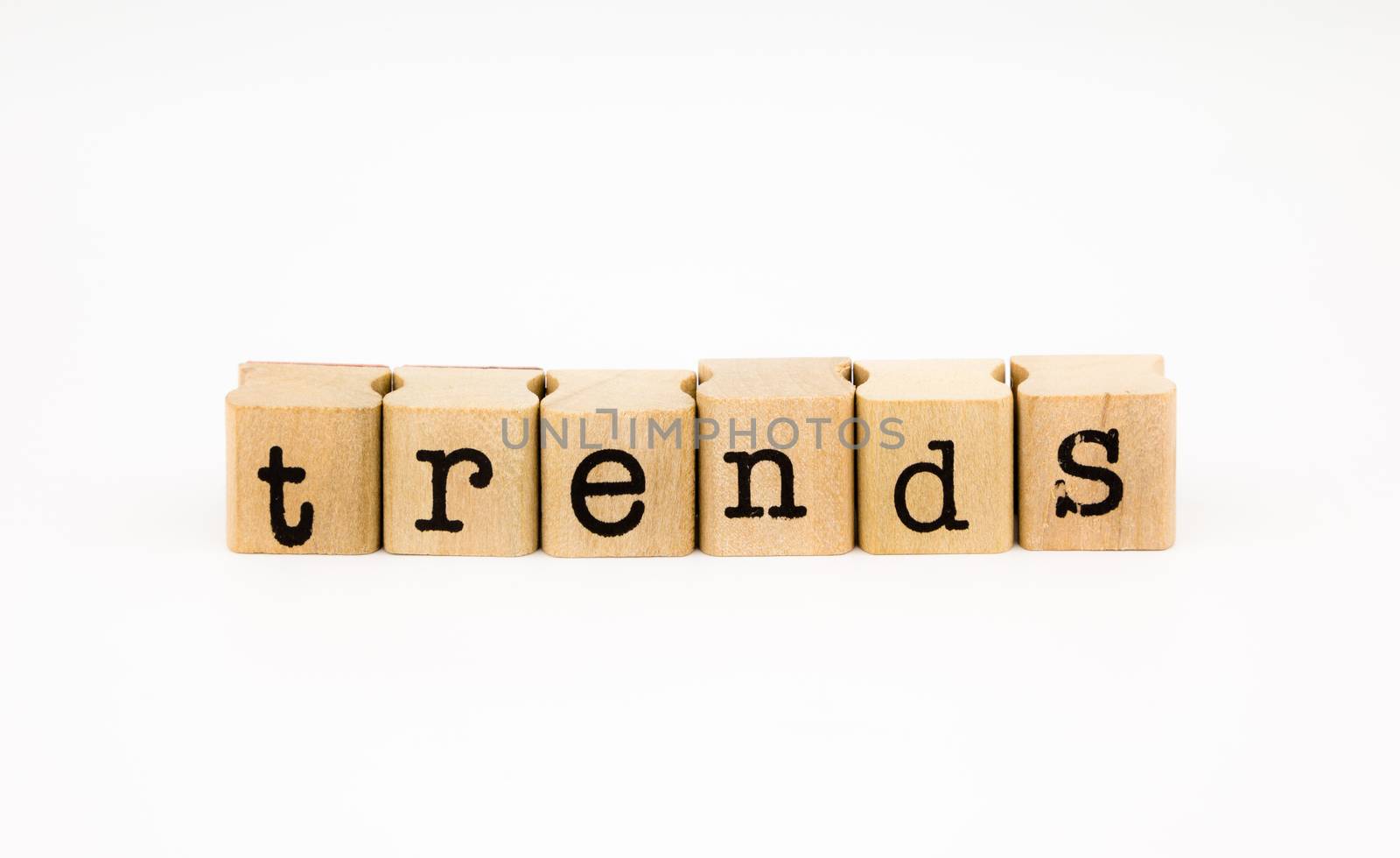 trends wording isolate on white background by vinnstock