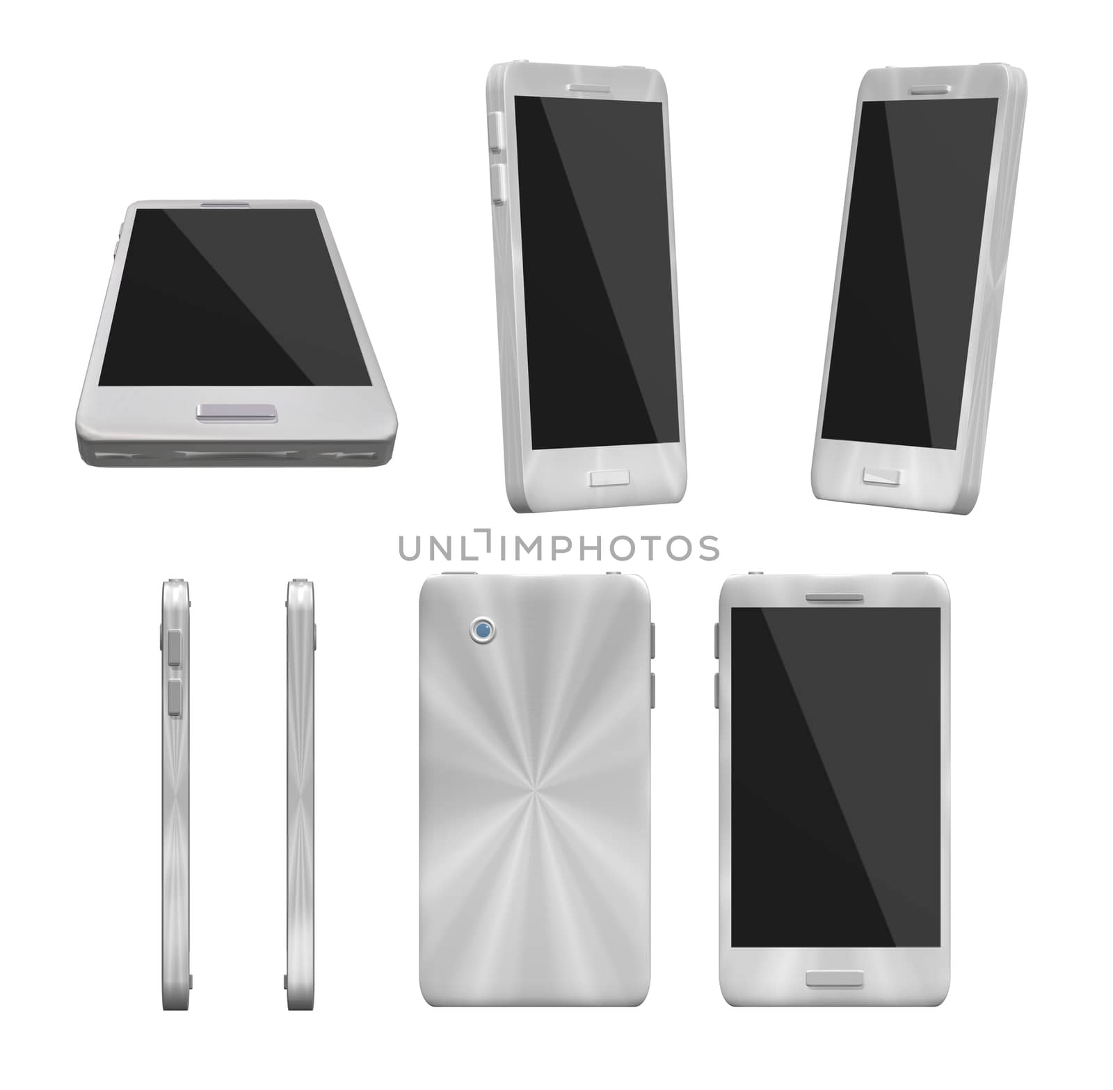 Universal smartphone various angles by anterovium