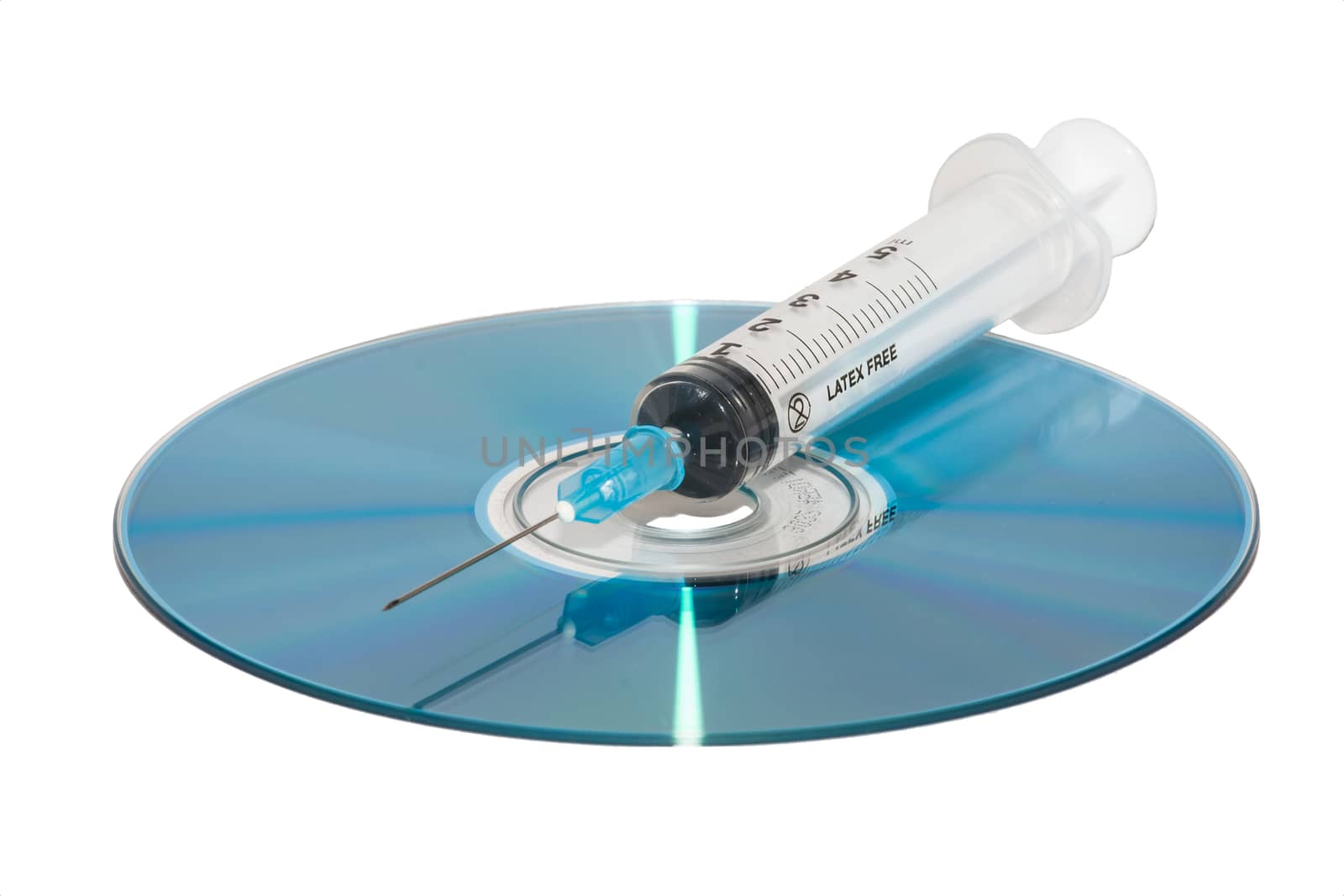DVD and syringe by huntz