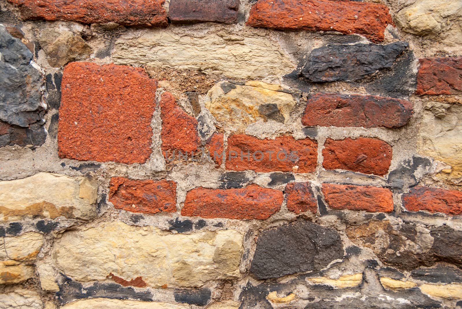 Part of old stone wall, for background or texture.