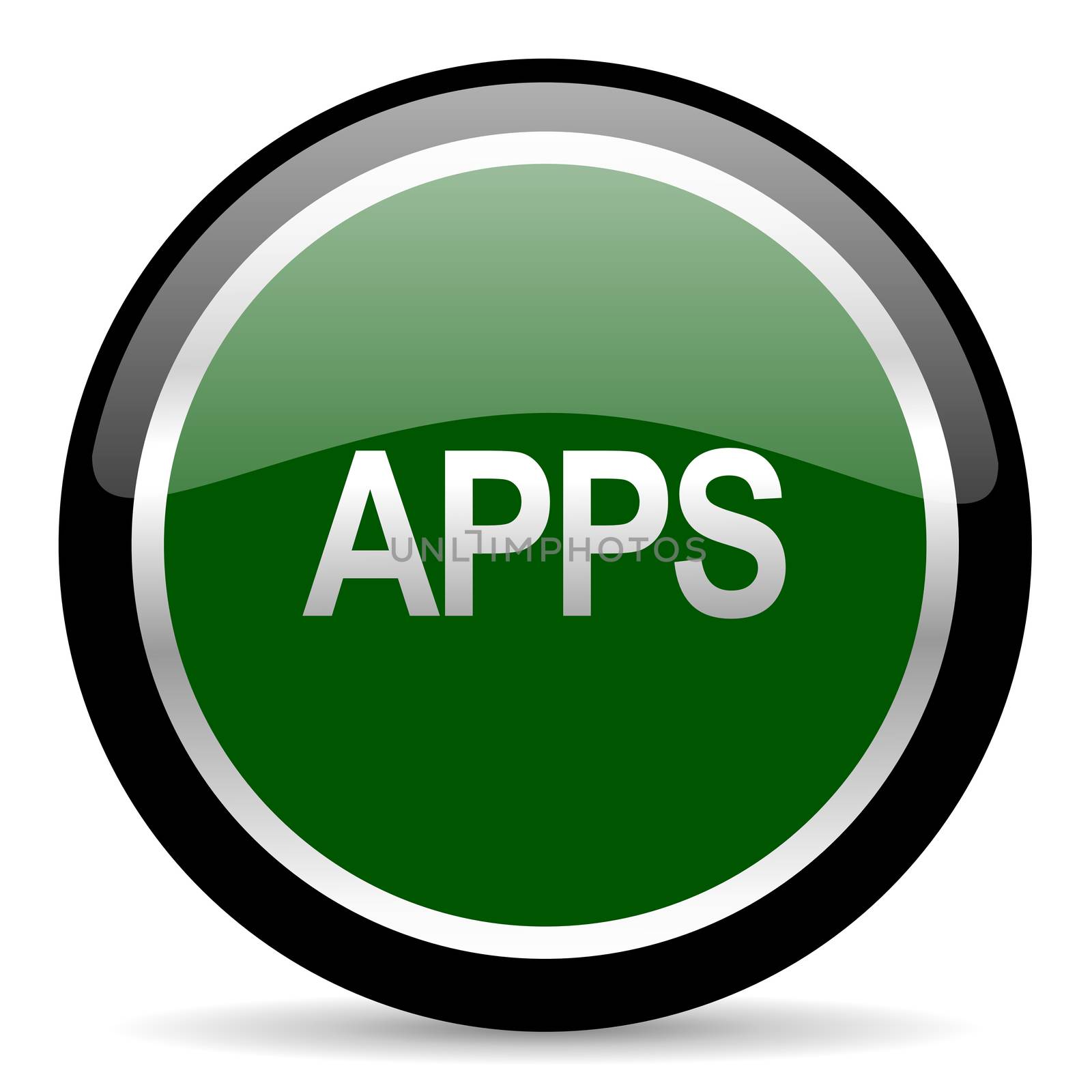 green web button