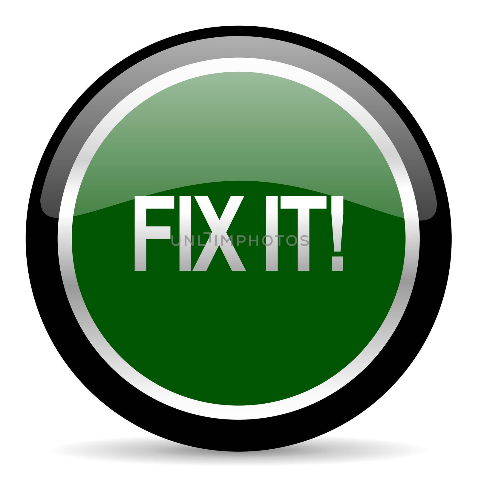green web button