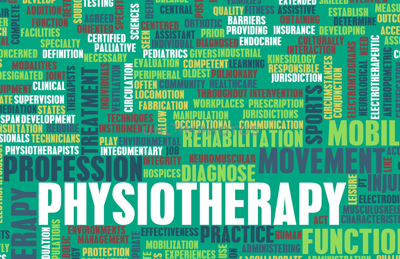 Physiotherapy as a Medical Career Concept Art