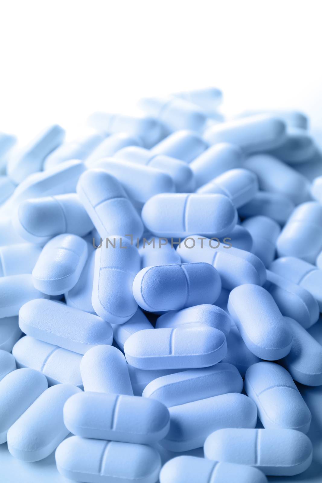 Closeup of pile of pills