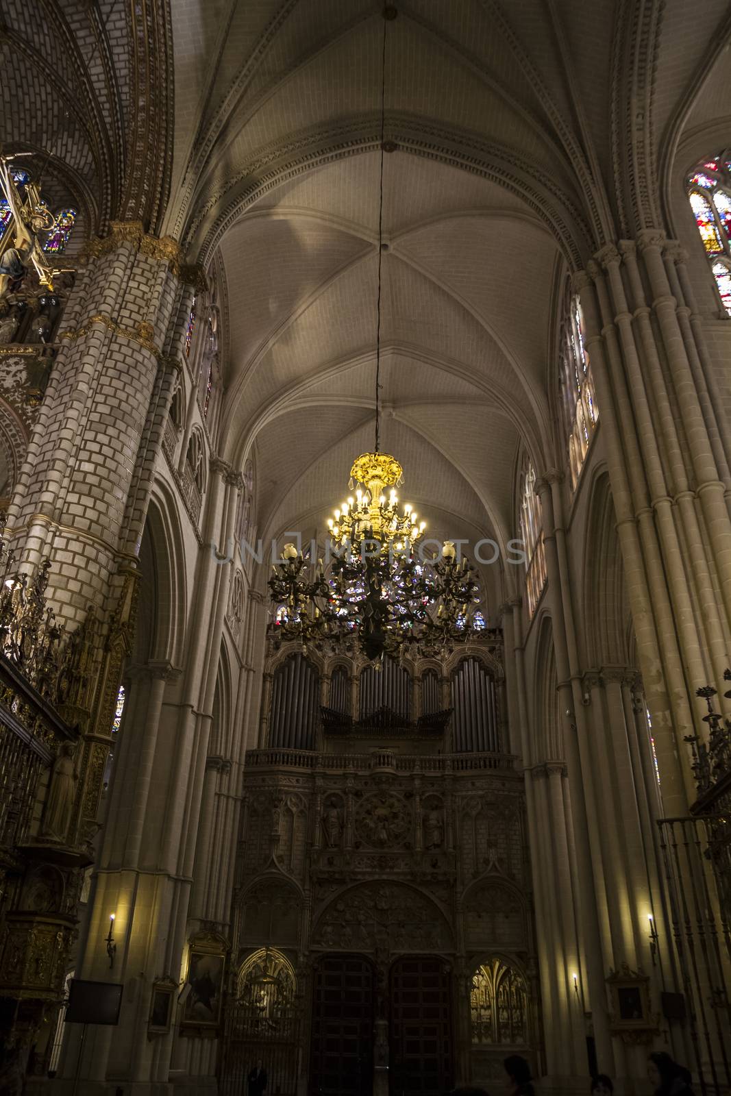 Majestic interior of the Cathedral Toledo, Spain. Declared World by FernandoCortes