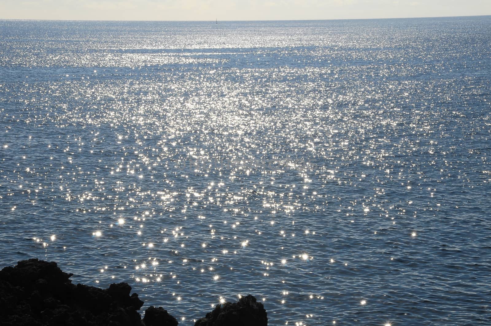 Blue Water Waves Texture on the Atlantic Ocean