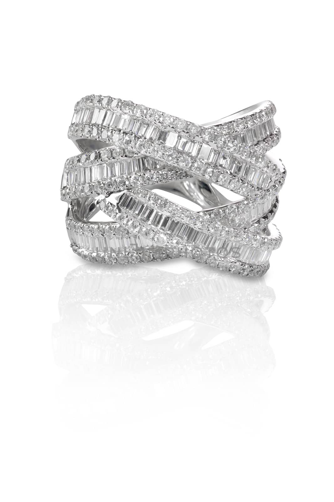 Diamond encrusted engagment wedding anniversary ring by fruitcocktail