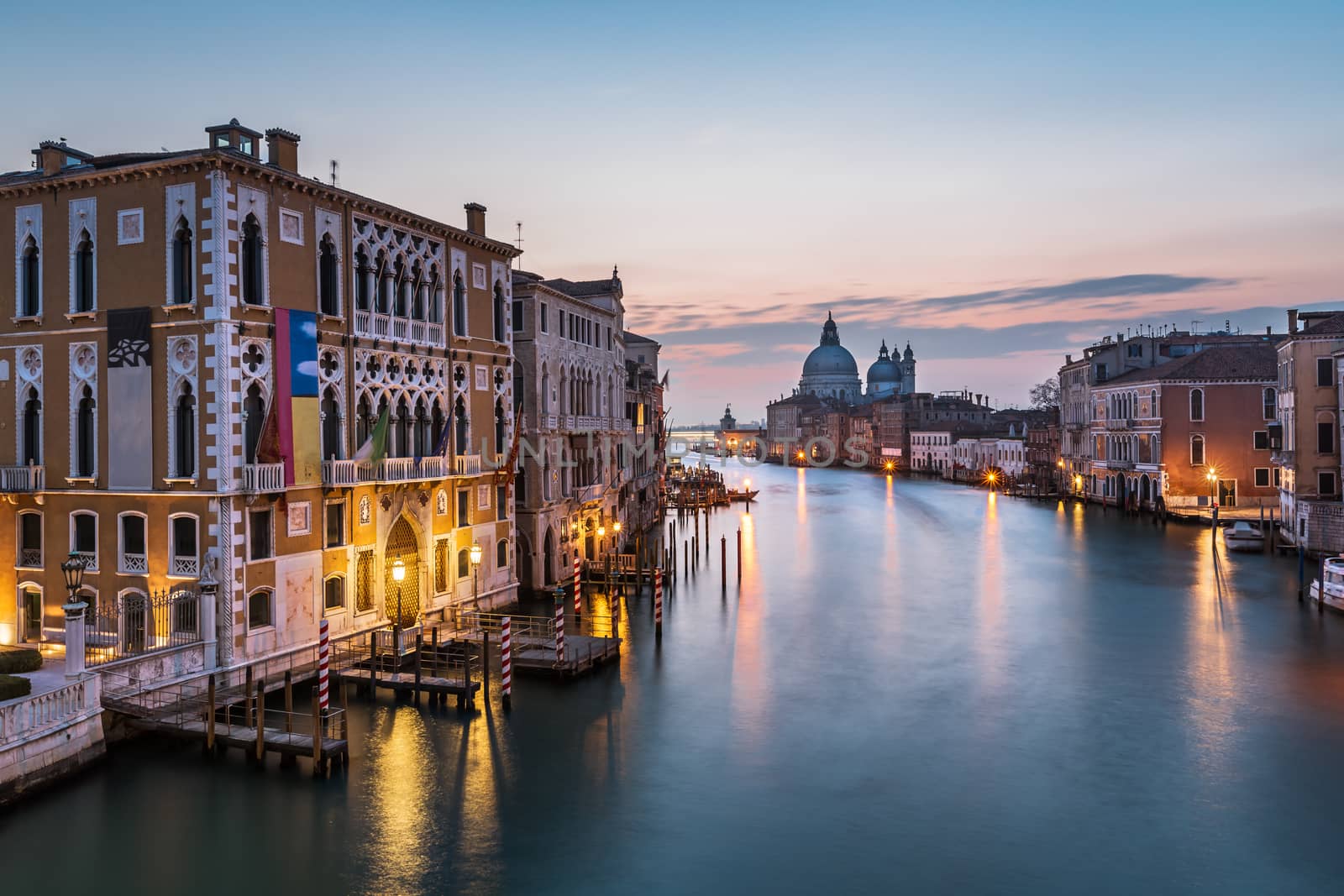 View on Grand Canal and Santa Maria della Salute Church from Acc by anshar