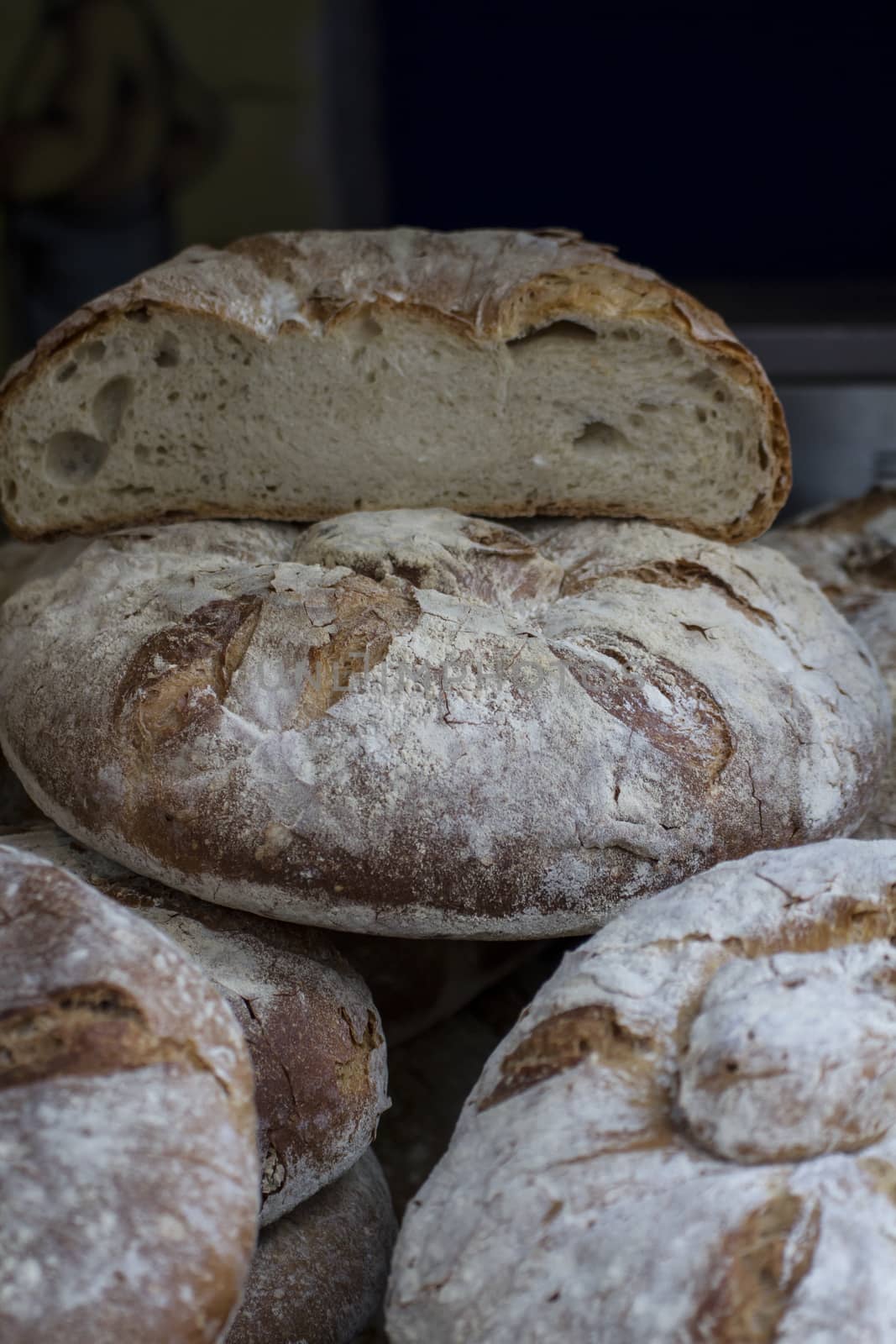 artisan bread in ancient medieval fair, Spain by FernandoCortes