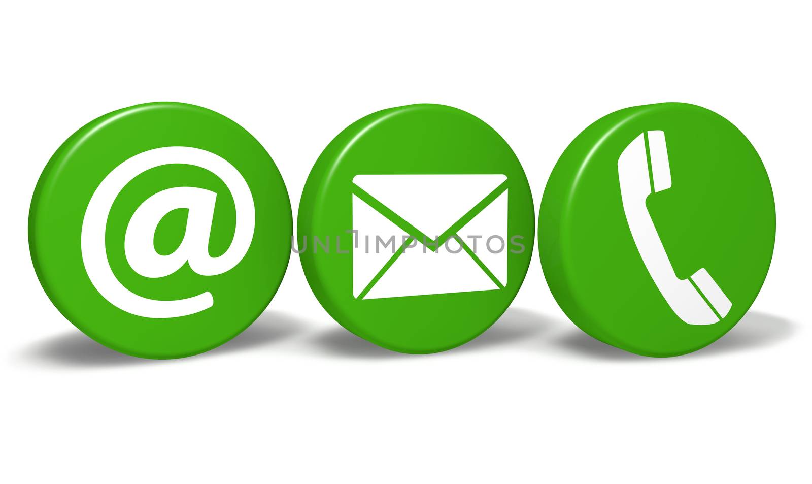 Website Contact Green Icons by nirodesign