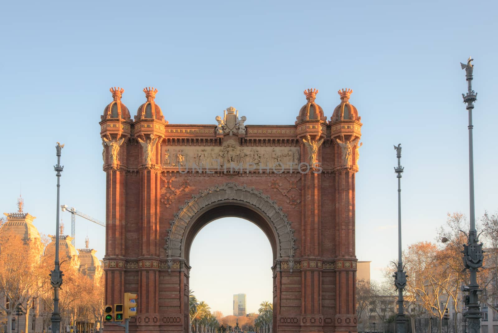 Arc De Triomf Barcelona, Spain, one of Europe's tourist attractions.