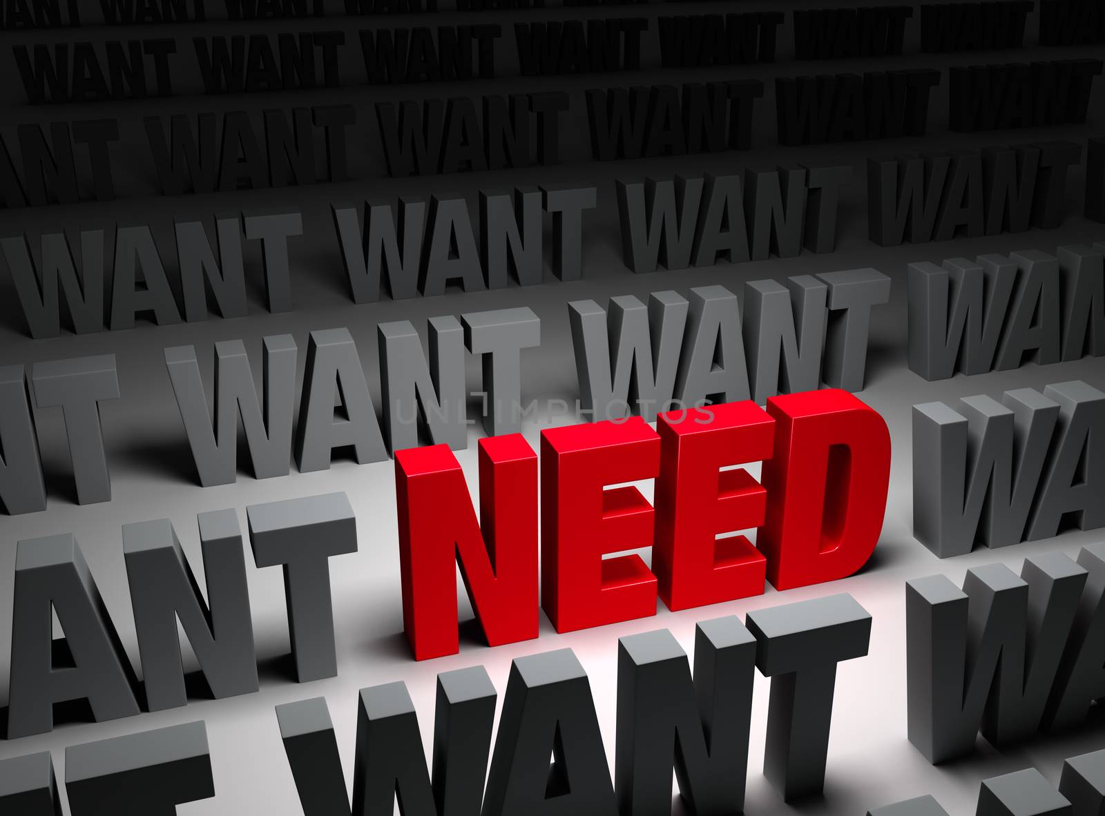 Need More Important Than Want by Em3