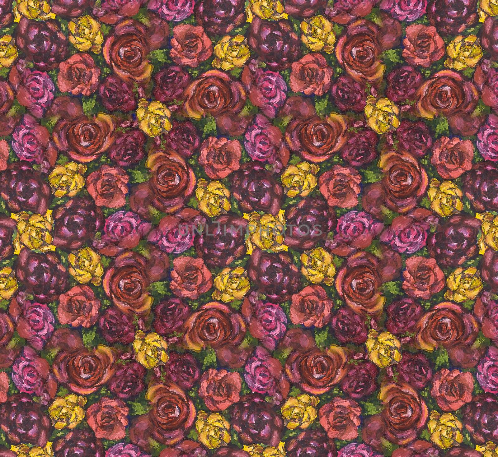 The background of roses by Krakatuk