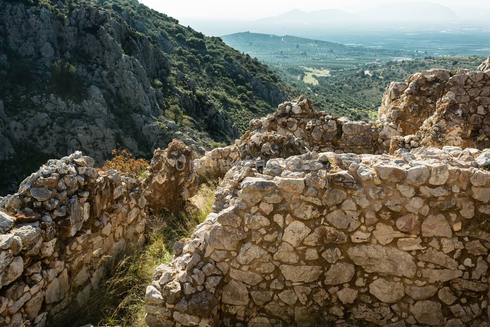 A photo of Mycenae, archaeological place at Greece