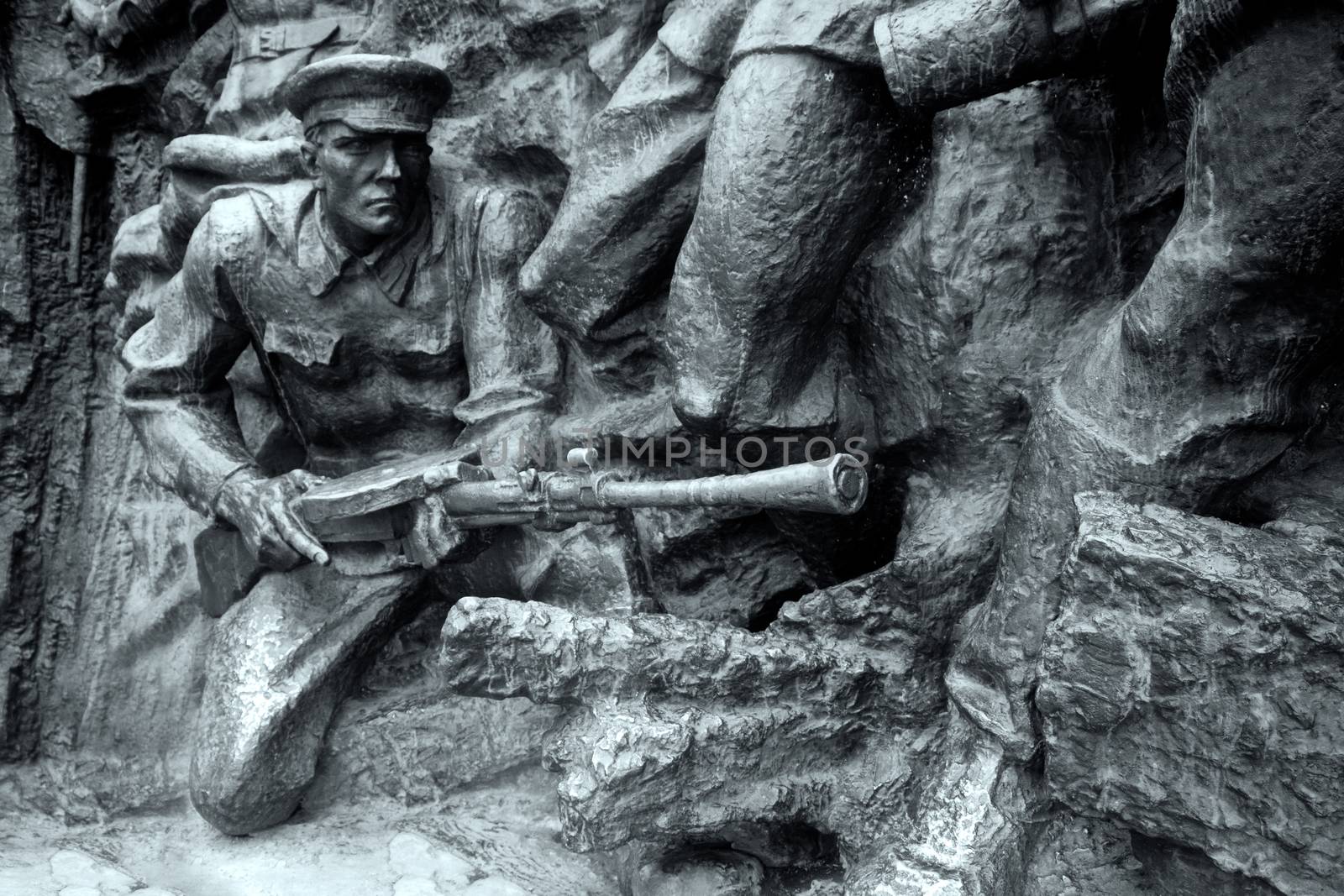Stone soldier, Great Patriotic War, Kyev, Ukraine
