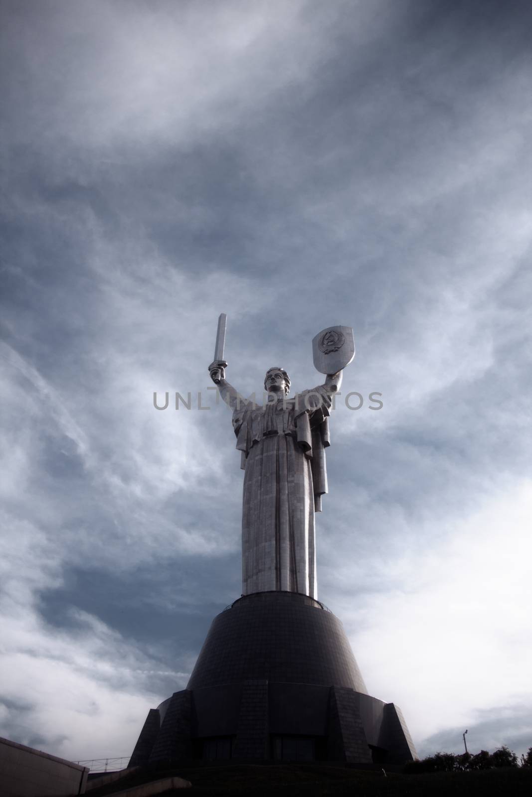Mother Of The Motherland Monument In Kiev, Ukraine by vitaliygrebenuk@gmail.com