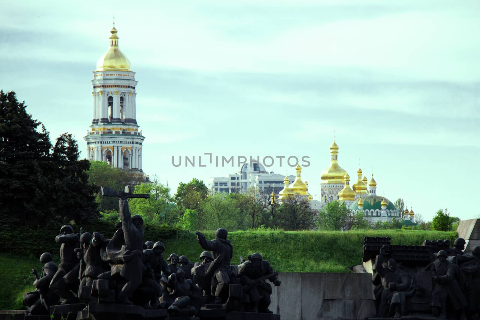 The Second World War and Orthodox Church Kyiv, dome, cupolas, Kiev-Pechersk Lavra by vitaliygrebenuk@gmail.com