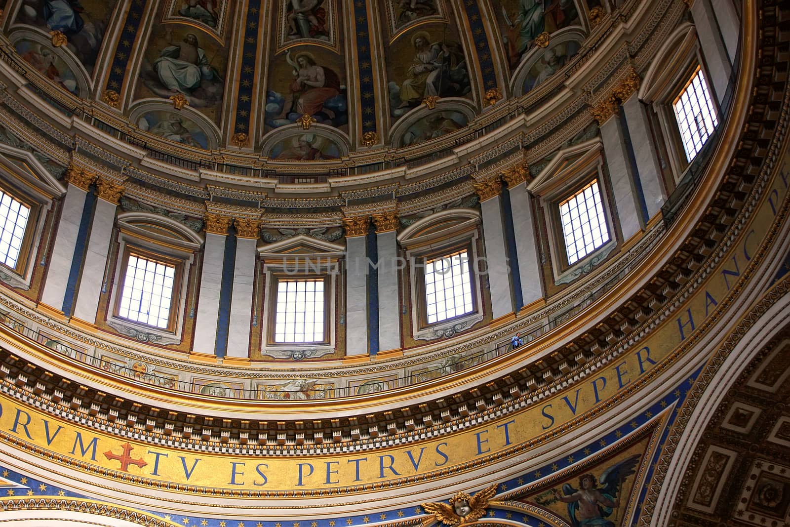 Detail of a dome, Saint Peters Basilica, Vatican City, Rome