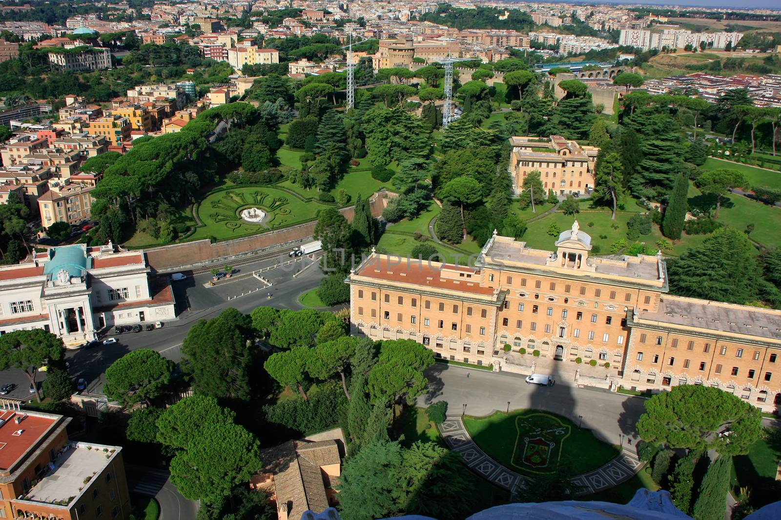 Aerial view of Palace of the Governorate of Vatican City State by donya_nedomam